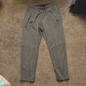 Nike Men's Gray Joggers Sweatpants Dri-Fit
